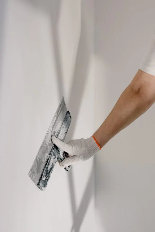 Plaster cladding being applied to the exterior of a home, enhancing both aesthetics and weather resistance — by Cladding Wellington.