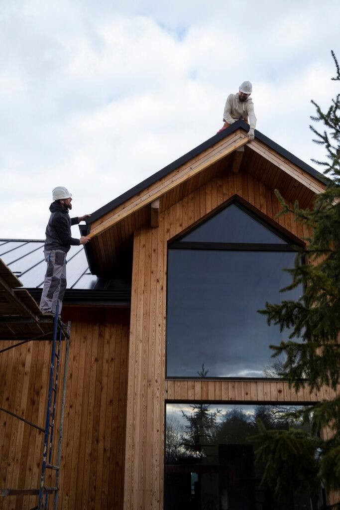 Cladding Wellington professionals maintaining safety and cleanliness during exterior cladding work.