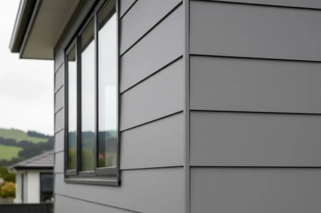 Smooth modern exterior cladding installed by reliable Cladding Porirua contractors for weather tight protection.