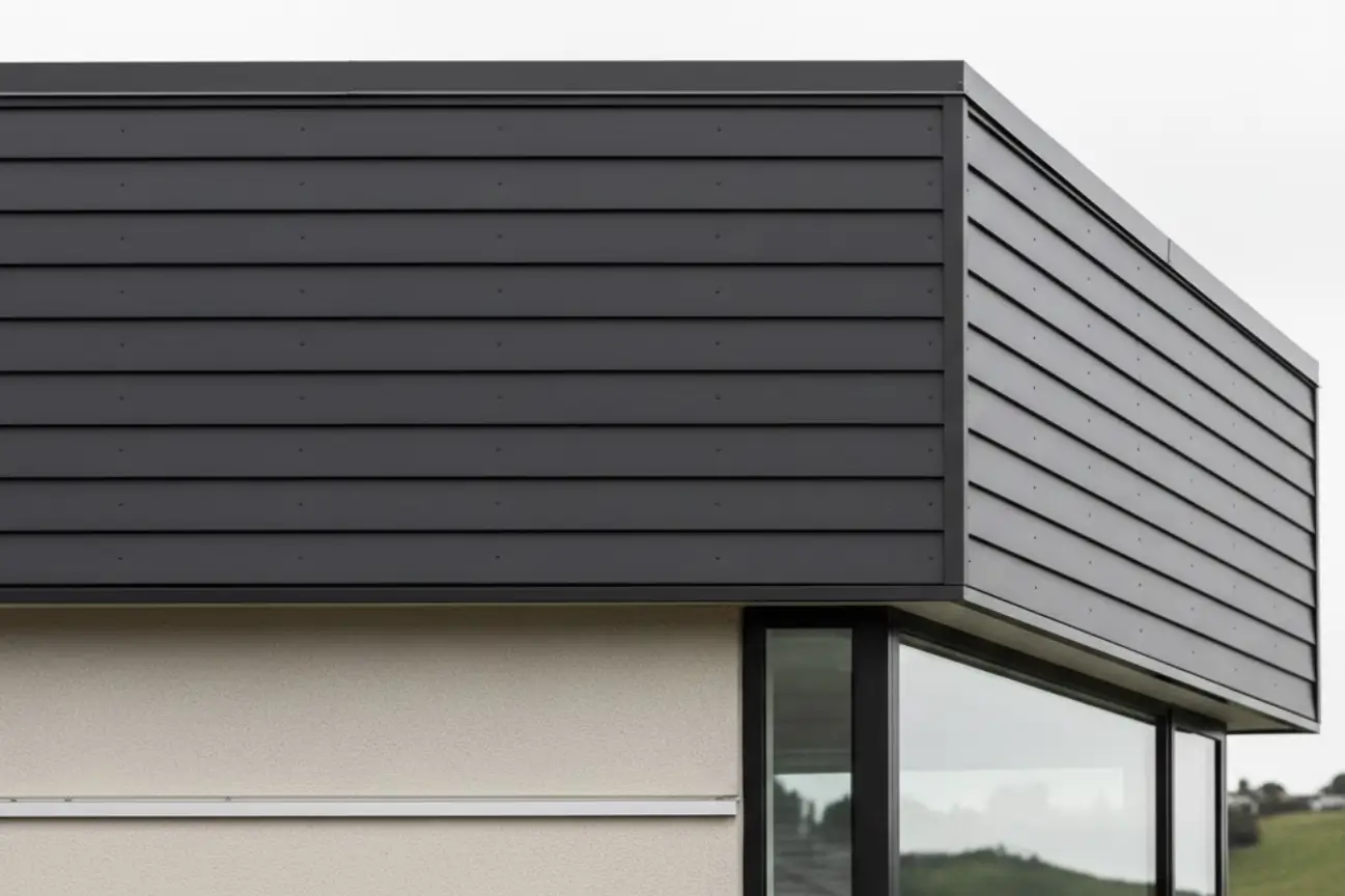 Stylish modern cladding design enhancing a residential property completed by Cladding Porirua specialists.